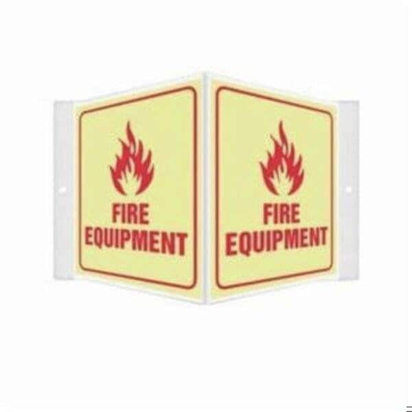 Accuform FIRE EQUIPMENT, Glow Plastic, 6 in x 8.5 in PSP346 - main